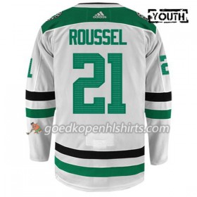 Dallas Stars ANTOINE ROUSSEL 21 Adidas Wit Authentic Shirt - Kinderen